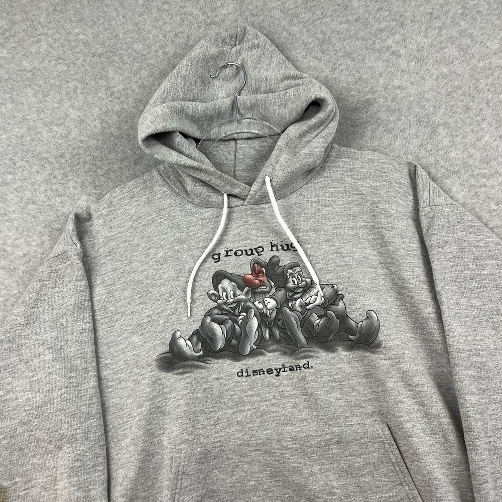 Vintage Walt Disney World Hoodie Adult LGrumpy Dwarf Snow White Pullover y2k‎